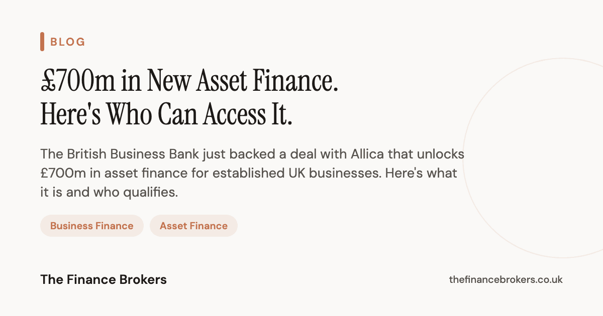 £700m in New Asset Finance. Here's Who Can Access It.